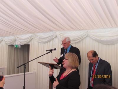 Ken Carter delivering his opening presentation after introduction by Lord Michael Berkeley